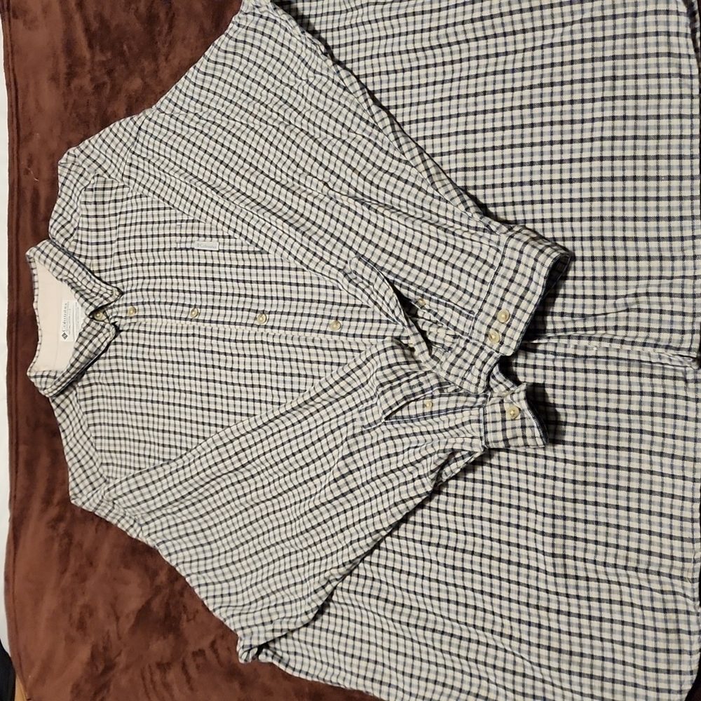 Columbia men's plaid flannel size 5XL
